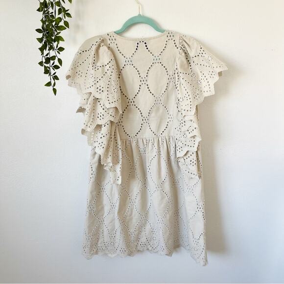 Munthe Hico Eyelet Ruffle Dress Sz 36/ US 6 - Picture 3 of 8